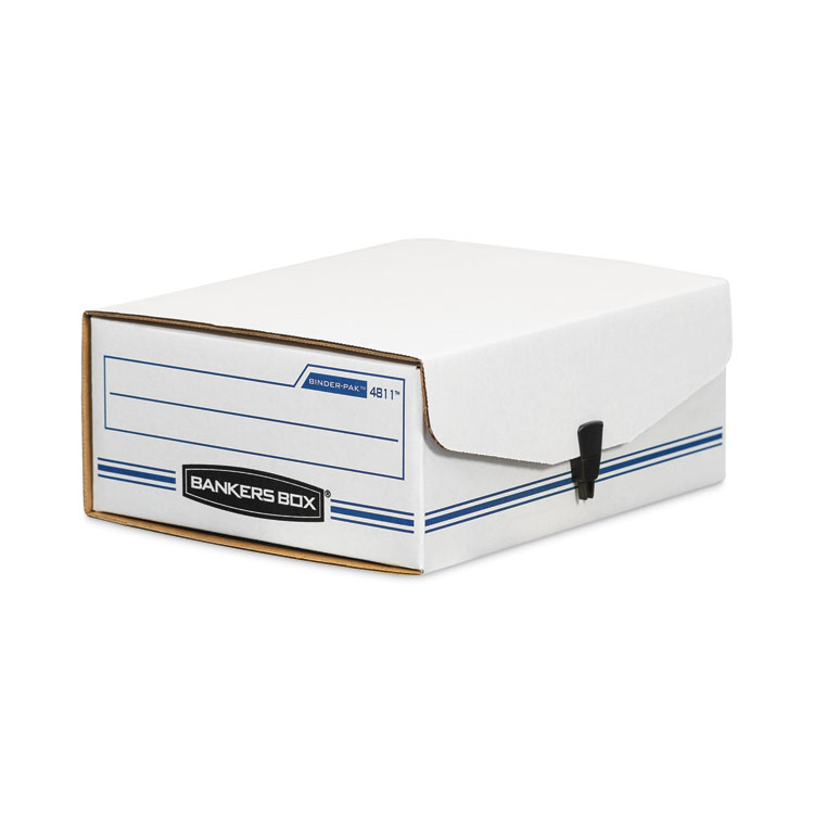 Bankers Box LIBERTY BINDER-PAK, Letter Files, 9.13" x 11.38" x 4.38", White/Blue (FEL48110)