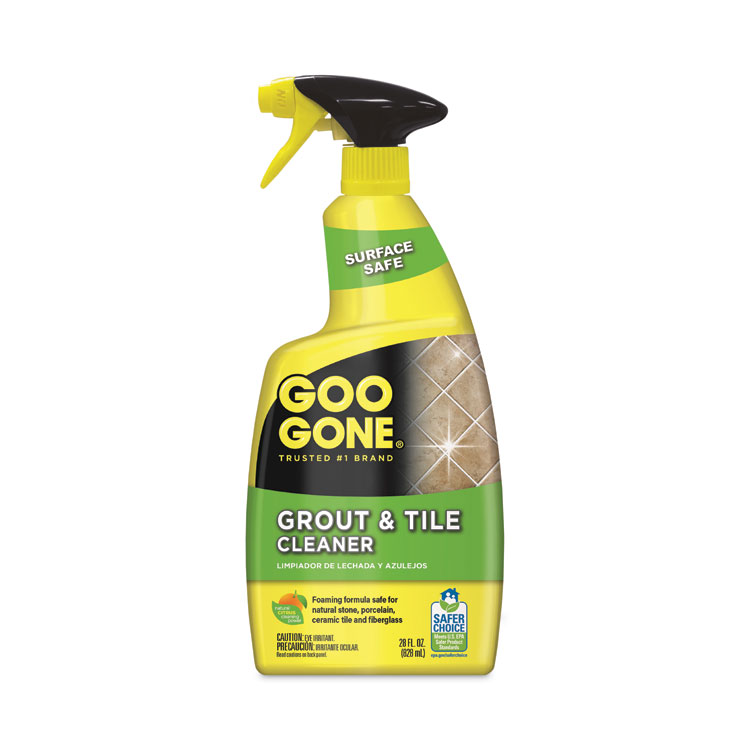 Goo Gone Grout and Tile Cleaner, Citrus Scent, 28 oz Trigger Spray Bottle, 6/CT (WMN2054A)