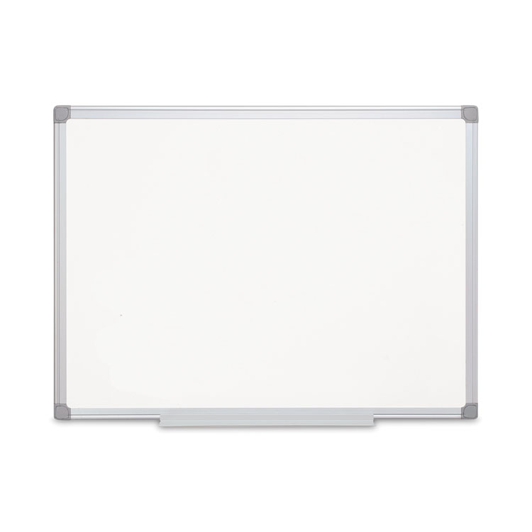 MasterVision Earth Silver Easy Clean Magnetic Dry Erase Boards, 48" x 36", White Surface, Satin Aluminum Frame (BVCCR0820790)