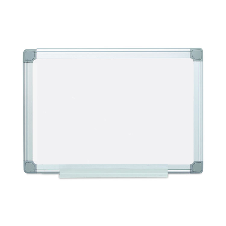 MasterVision Earth Silver Easy Clean Dry Erase Boards, 24" x 18", White Surface, Satin Aluminum Frame (BVCMA0200790)
