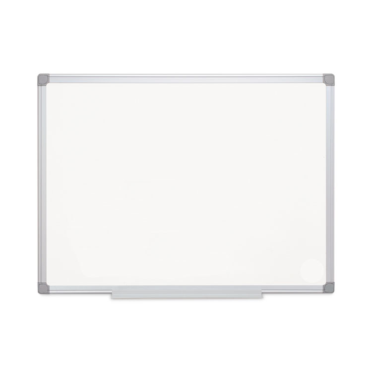 MasterVision Earth Gold Ultra Magnetic Dry Erase Boards, 36" x 48", White Surface, Satin Aluminum Frame (BVCMA0507790)