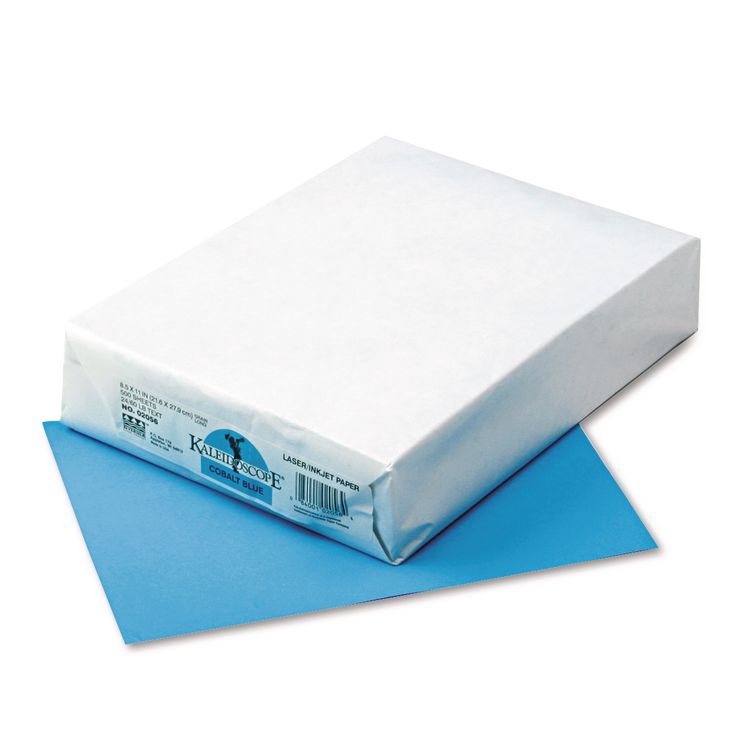 Pacon Kaleidoscope Multipurpose Colored Paper, 24 lb Bond Weight, 8.5 x 11, Cobalt Blue, 500/Ream (PAC102056)