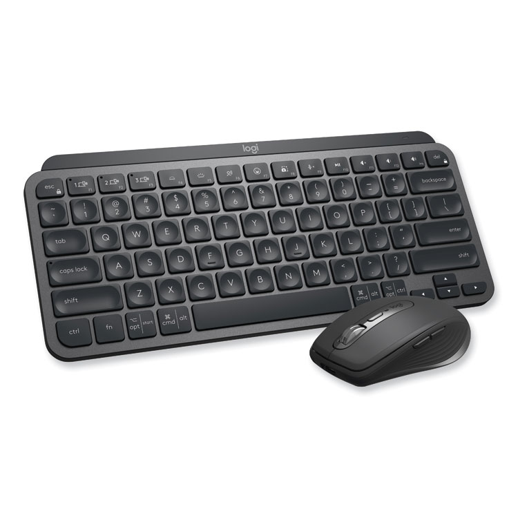 Logitech MX Keys Mini Combo for Business Wireless Keyboard and Mouse, 2.4 GHz Frequency/32 ft Wireless Range, Graphite (LOG920011048)