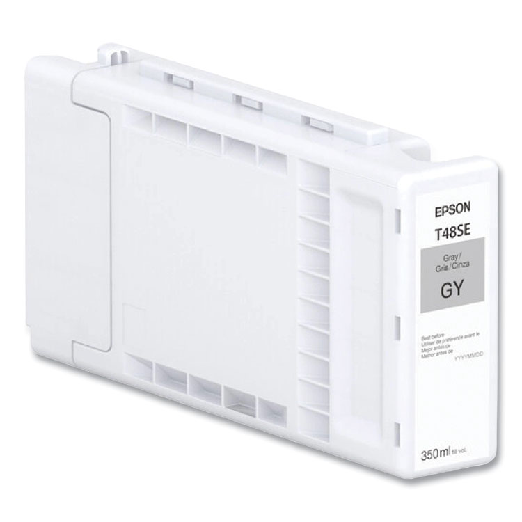 Epson T48SE20 (T48S) UltraChrome PRO6 High-Yield Ink, 350 mL, Gray (EPST48SE20)