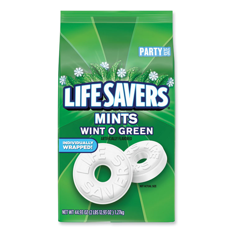 LifeSavers Hard Candy Mints, Wint-O-Green, 44.93 oz Bag (LFS21524)