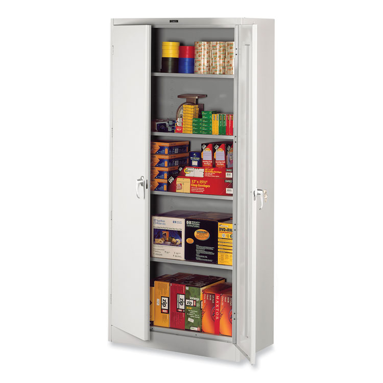 Tennsco Deluxe Storage Cabinet, 36w x 18d x 78h, Light Gray (TNN7818LGY)