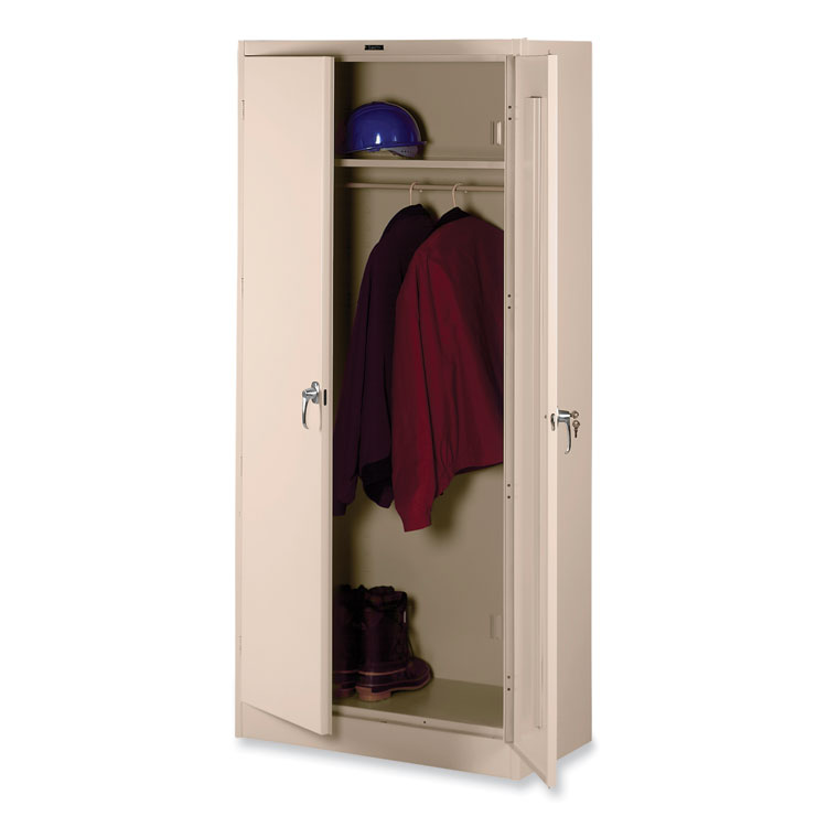 Tennsco Deluxe Wardrobe Cabinet, 36w x 24d x 78h, Sand (TNN7824WSD)