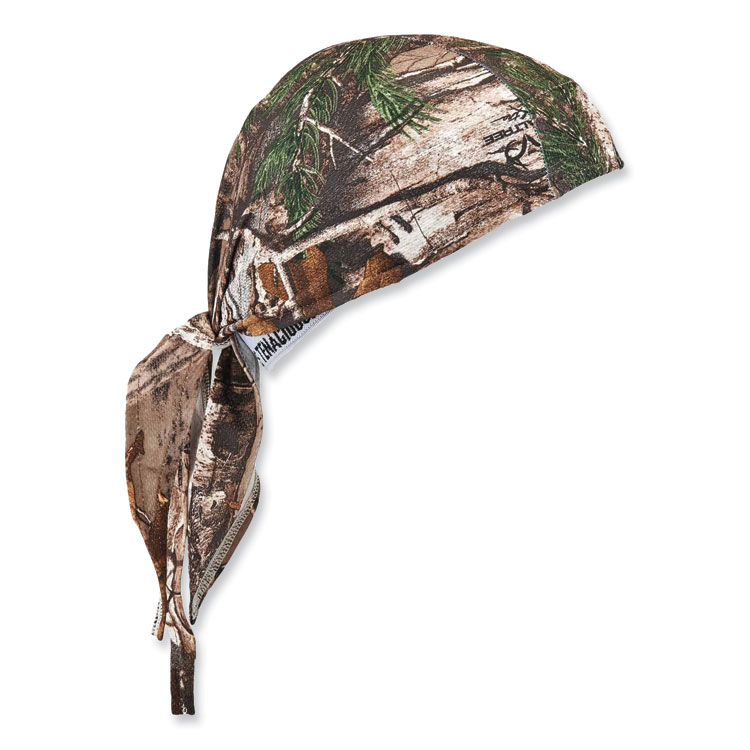 ergodyne Chill-Its 6615 High-Performance Bandana Doo Rag with Terry Cloth Sweatband, One Size Fits Most, RealTree Xtra (EGO12475)