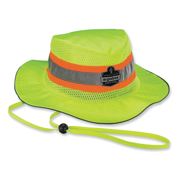 ergodyne Chill-Its 8935CT Hi-Vis PVA Ranger Sun Hat, Small/Medium, Lime (EGO12590)