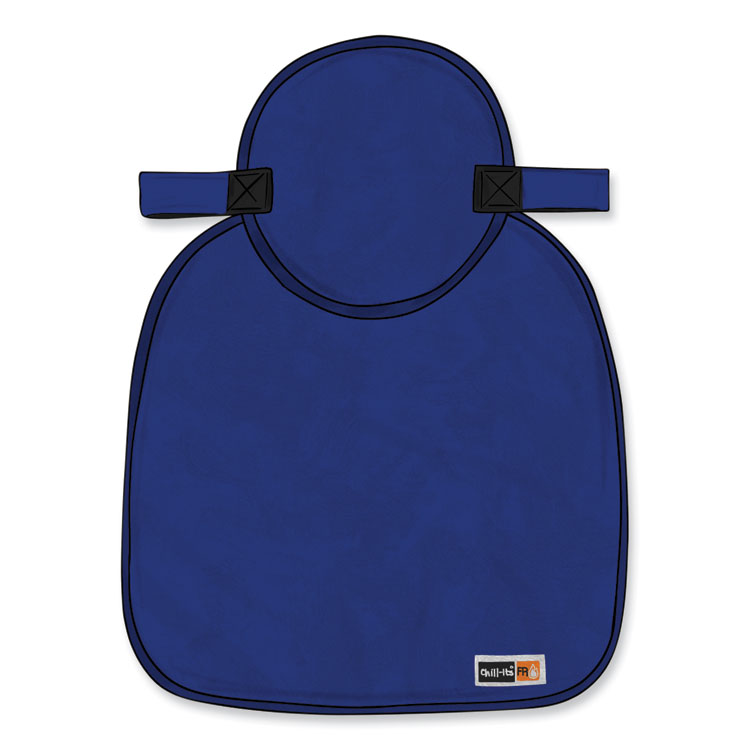 ergodyne Chill-Its 6717FR FR Cooling Hard Hat Pad and Neck Shade, 12.5 x 9.75, Blue (EGO12657)