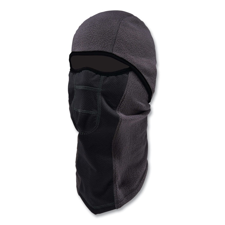 ergodyne N-Ferno 6823 Hinged Balaclava Face Mask, Fleece, One Size Fits Most, Gray (EGO16835)
