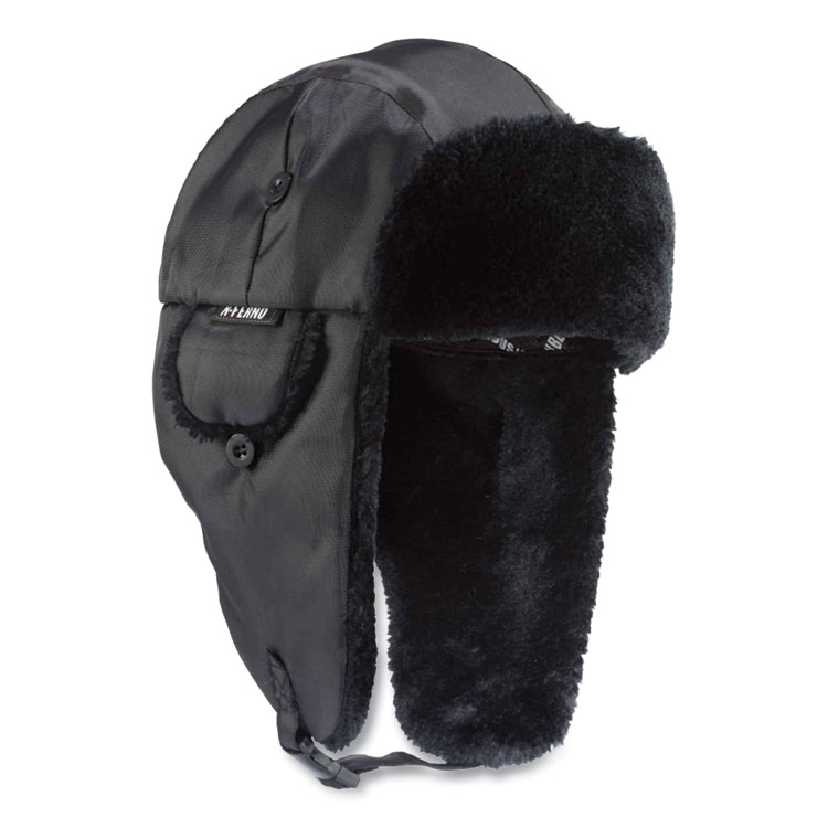 ergodyne N-Ferno 6802 Classic Trapper Hat, Large/X-Large, Black (EGO16845)