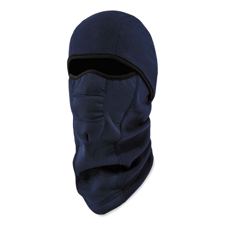 ergodyne N-Ferno 6823 Hinged Balaclava Face Mask, Fleece, One Size Fits Most, Navy (EGO16851)