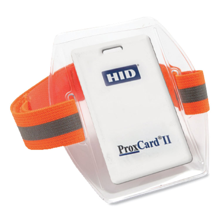 ergodyne Squids 3386 Arm Band ID Badge Holder, Horizontal, 4 x 2.5, Orange (EGO19951)