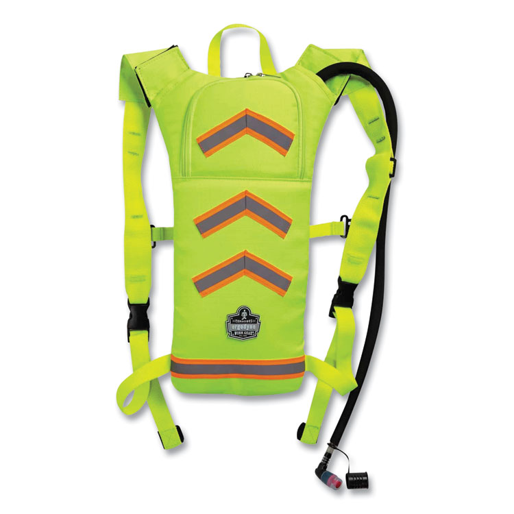 ergodyne Chill-Its 5155 Low Profile Hydration Pack, 2 L, Hi-Vis Lime (EGO13156)