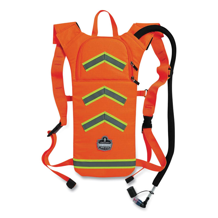 ergodyne Chill-Its 5155 Low Profile Hydration Pack, 2 L, Hi-Vis Orange (EGO13157)