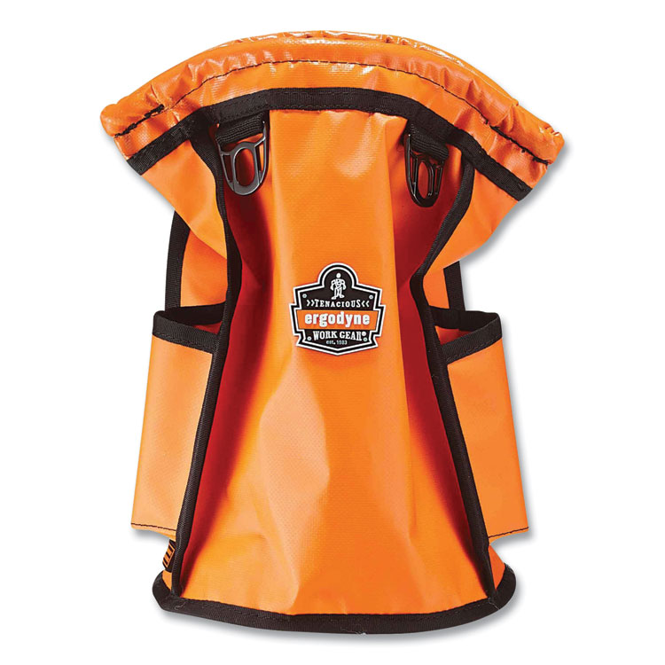 ergodyne Arsenal 5538 Topped Parts Tarpaulin Pouch, 7.5 x 7.5 x 12, Tarpaulin, Orange (EGO13638)