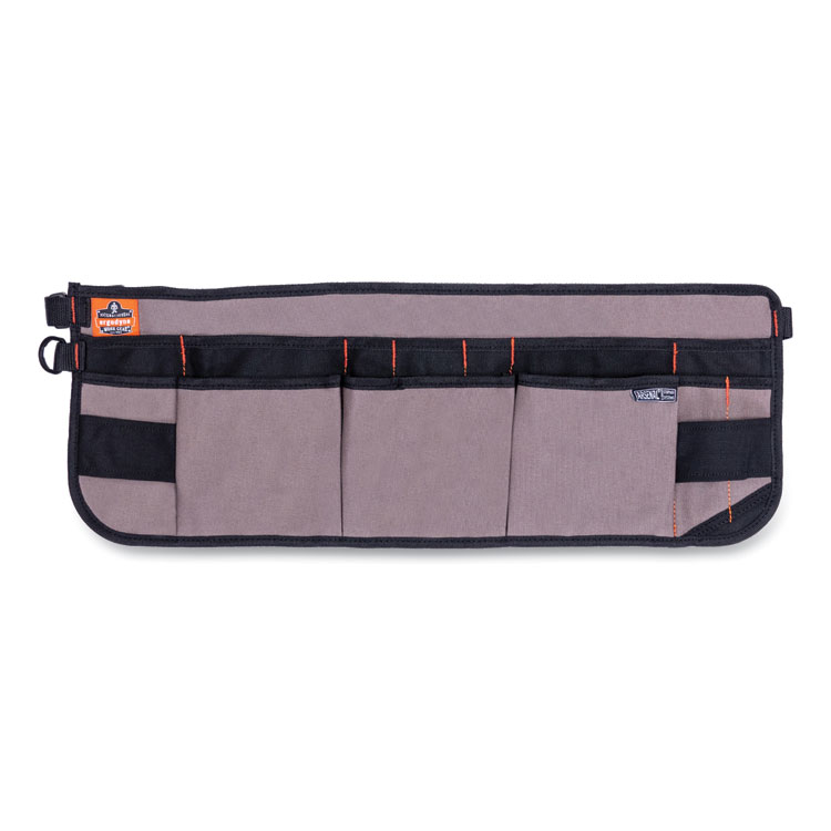 ergodyne Arsenal 5707 Canvas Waist Apron, 14 Compartments, 25.5 x 34, Canvas, Gray (EGO13698)