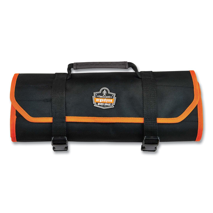 ergodyne Arsenal 5871 Polyester Tool Roll Up, 21 Compartments, 27 x 14, Polyester, Black (EGO13771)