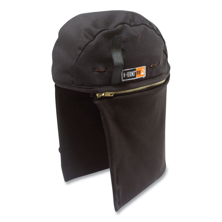 ergodyne N-Ferno 6885 2-Layer FR Zip-Off Winter Liner, Modacrylic Cotton, One Size Fits Most, Black (EGO16885)