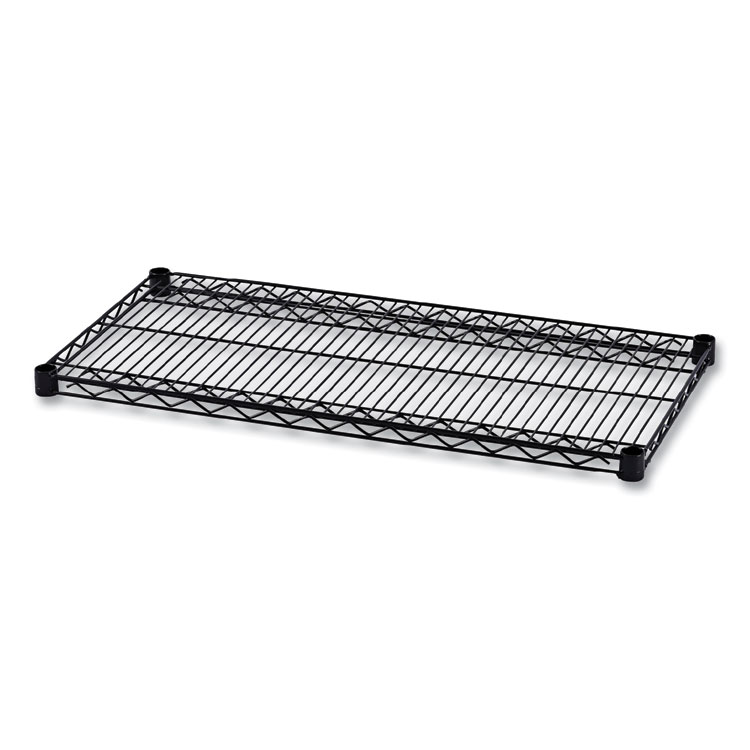 Alera Industrial Wire Shelving Extra Wire Shelves, 36w x 18d, Black, 2 Shelves/Carton (ALESW583618BL)