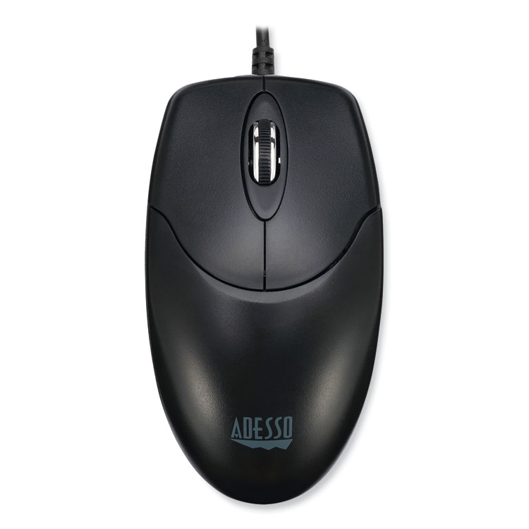 Adesso iMouse Desktop Full Sized Mouse, USB, Left/Right Hand Use, Black (ADEIMOUSEM6TAA)