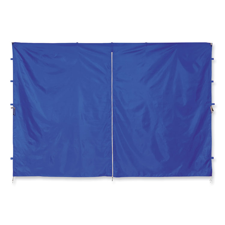 ergodyne Shax 6096 Pop-Up Tent Sidewall with Zipper, Single Skin, 10 ft x 10 ft, Polyester, Blue (EGO12979)