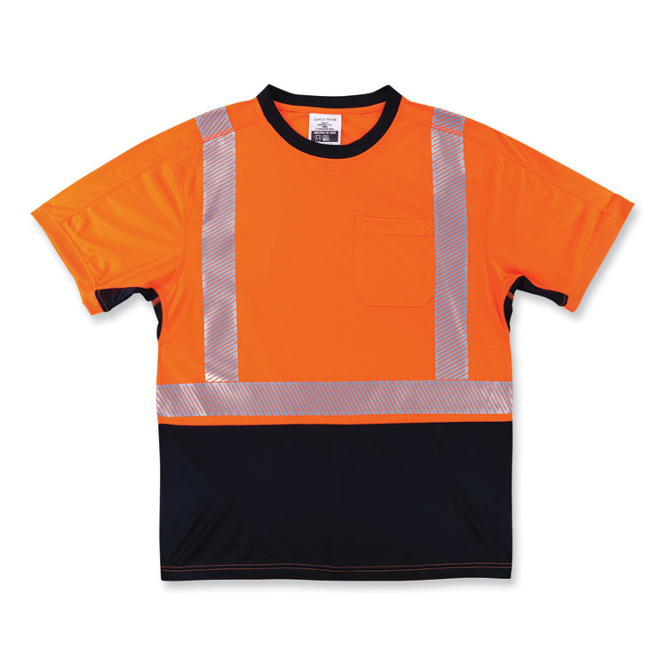 ergodyne GloWear 8283BK Class 2 Lightweight Performance Hi-Vis T-Shirt, Polyester, 2X-Large, Orange (EGO23516)