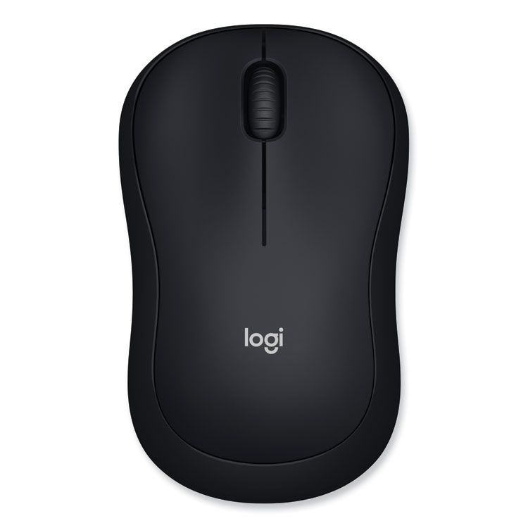 Logitech M185 Wireless Mouse, 2.4 GHz Frequency/30 ft Wireless Range, Left/Right Hand Use, Black (LOG910002225)