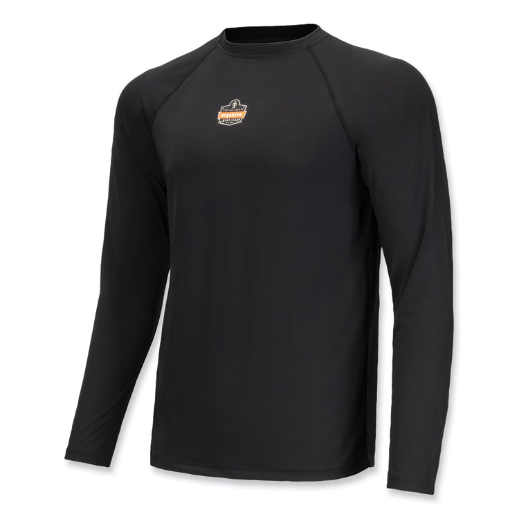 ergodyne N-Ferno 6436 Long Sleeve Lightweight Base Layer Shirt, X-Large, Black (EGO40235)