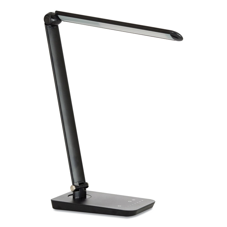 Safco Vamp Lighting, Multi-pivot Neck, 16.75" High, Black (SAF1001BL)
