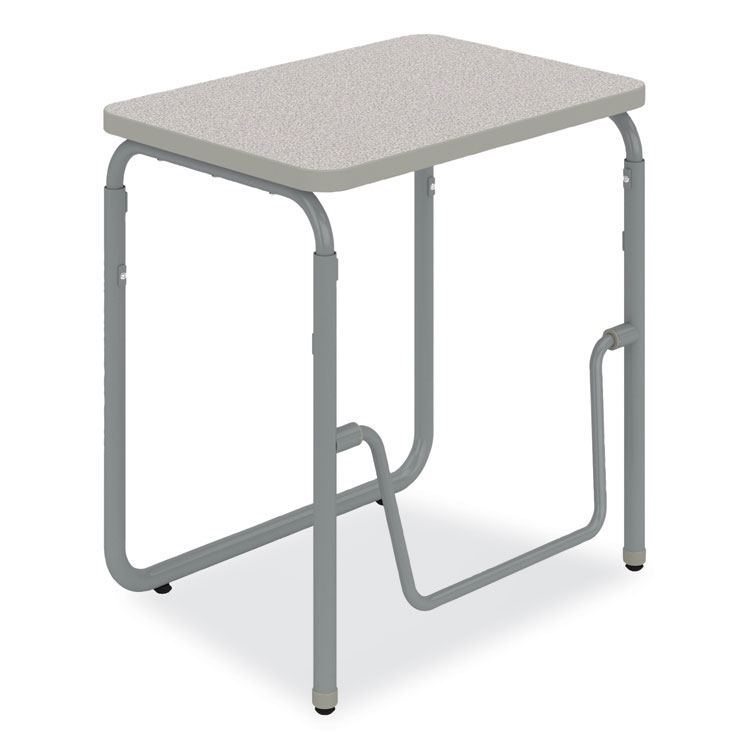 Safco AlphaBetter 2.0 Height-Adjustable Student Desk with Pendulum Bar, 27.75 x 19.75 x 29 to 43, Dry Erase (SAF1223DE)