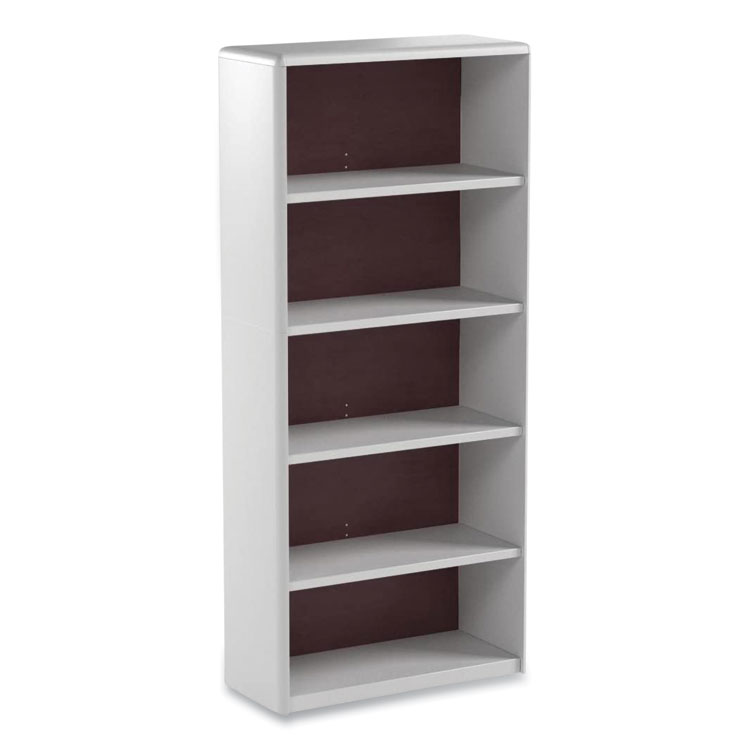 Safco ValueMate Economy Bookcase, Five-Shelf, 31.75w x 13.5d x 67h, Gray (SAF7173GR)