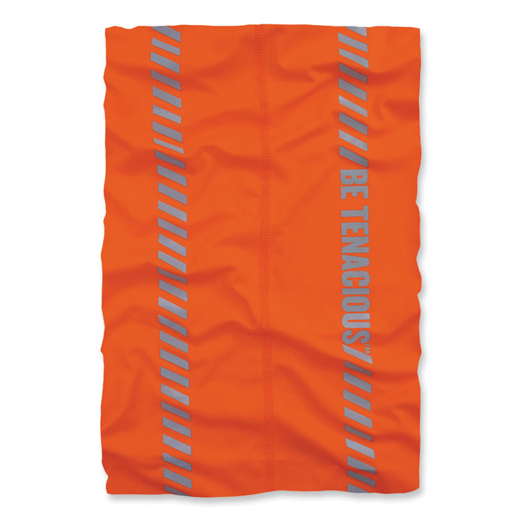 ergodyne Chill-Its 6487R Reflective Cooling Multi-Band, Polyester/Spandex, One Size Fits Most, Hi-Vis Orange (EGO42131)