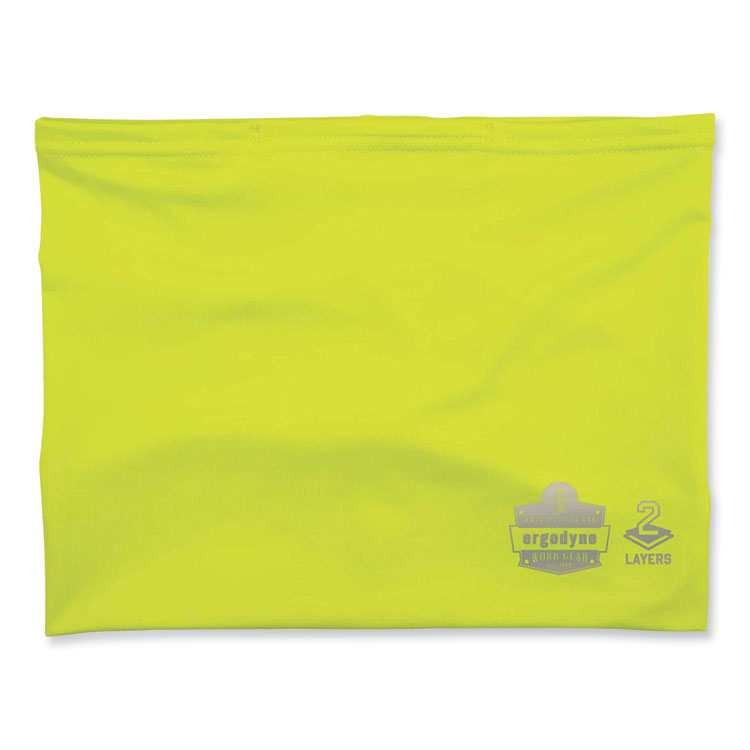 ergodyne Chill-Its 6489 2-Layer Cooling Performance Knit Multi-Band, Polyester/Spandex, Small/Medium, Hi-Vis Lime (EGO42144)