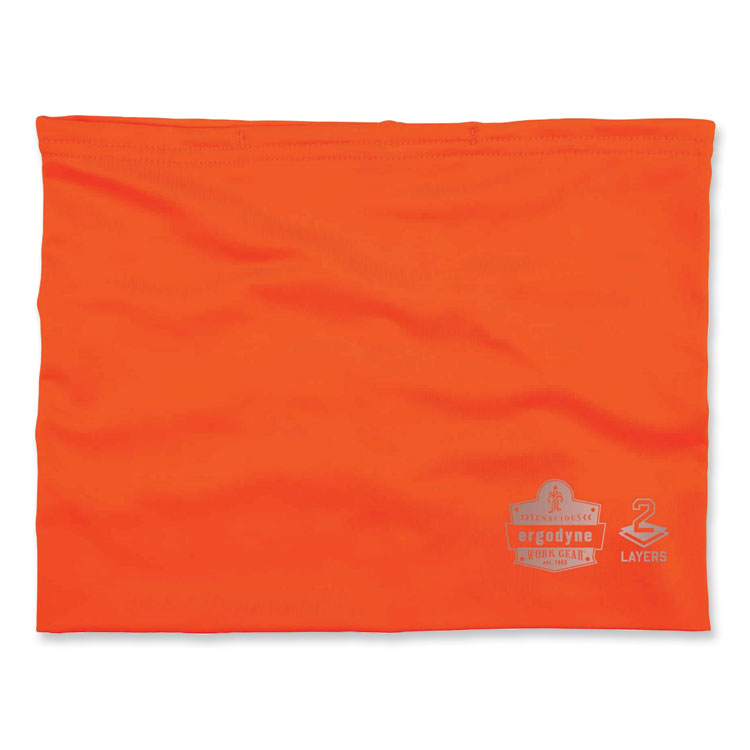 ergodyne Chill-Its 6489 2-Layer Cooling Performance Knit Multi-Band, Polyester/Spandex, 2X-Large/3X-Large,Hi-Vis Orange (EGO42152)