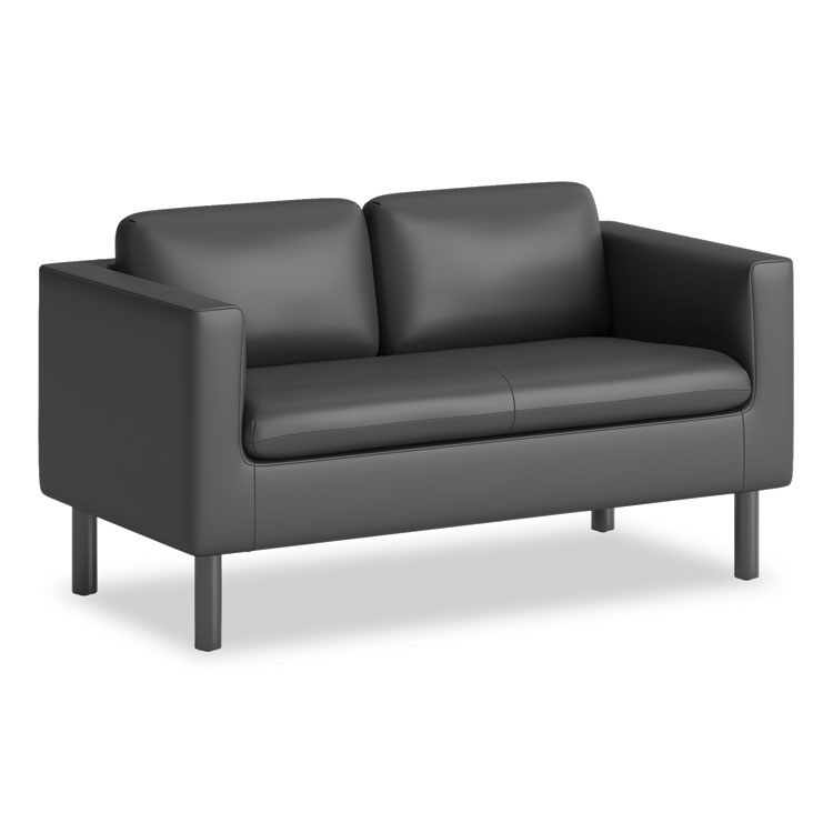 HON Parkwyn Series Loveseat, 53.5" x 26.75" x 29", Black (HONVP3LLOVEBLK)