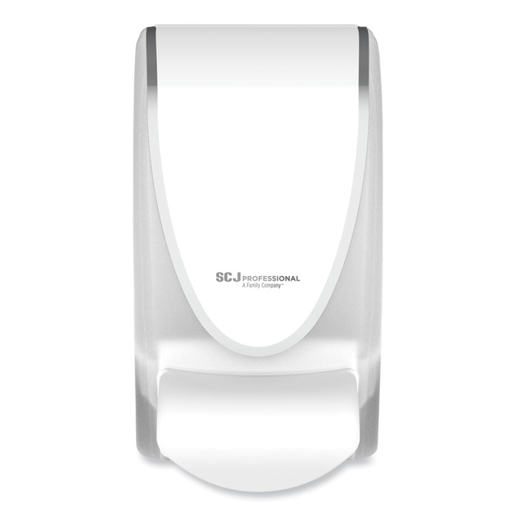 SC Johnson Professional Transparent Manual Dispenser, 1 L, 4.92 x 4.6 x 9.25, White, 15/Carton (SJNTPW1LDS)