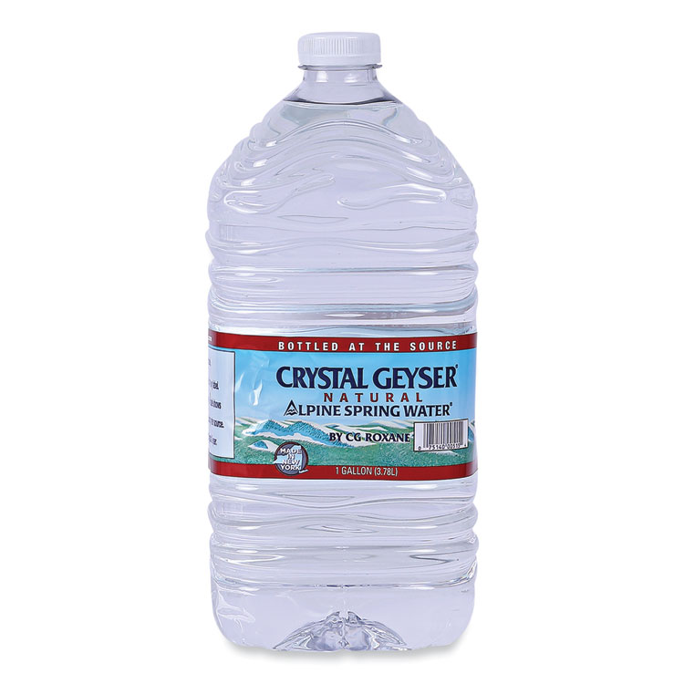 Crystal Geyser Alpine Spring Water, 1 Gal Bottle, 6/Carton (CGW12514CT)