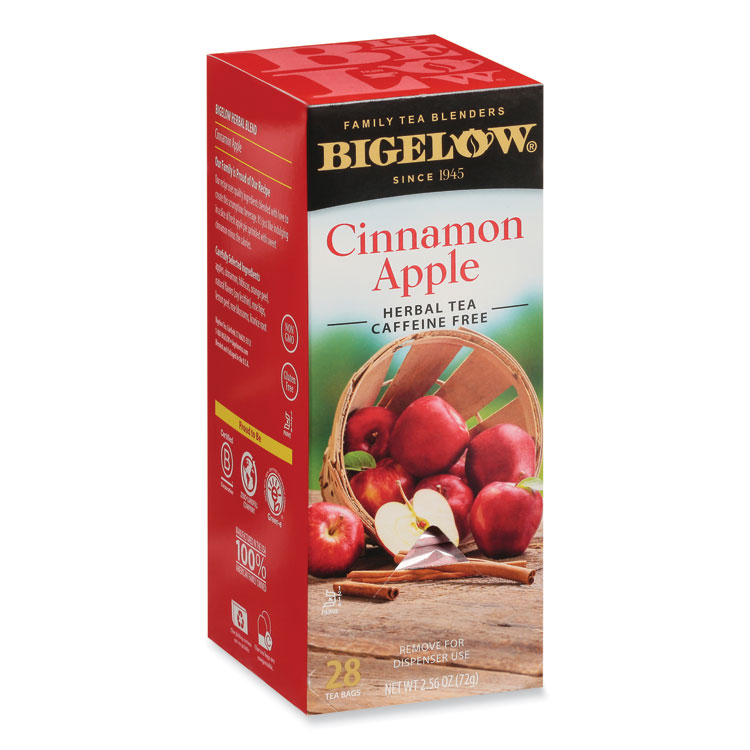 Bigelow Apple Cinnamon Herbal Tea, 0.09 Tea Bag, 28/Box (BTCRCB11397)