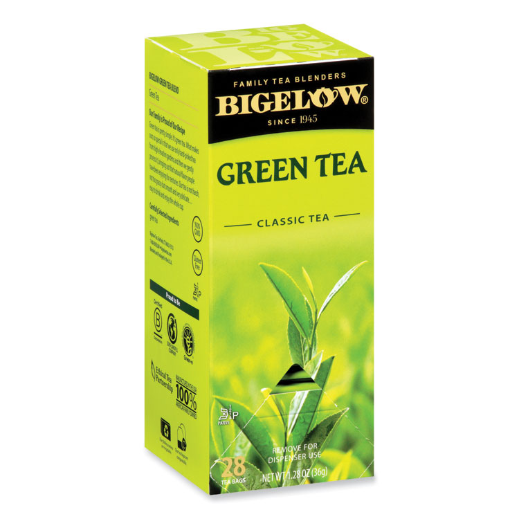Bigelow Single Flavor Tea, Green, 28 Bags/Box (BTC00388)