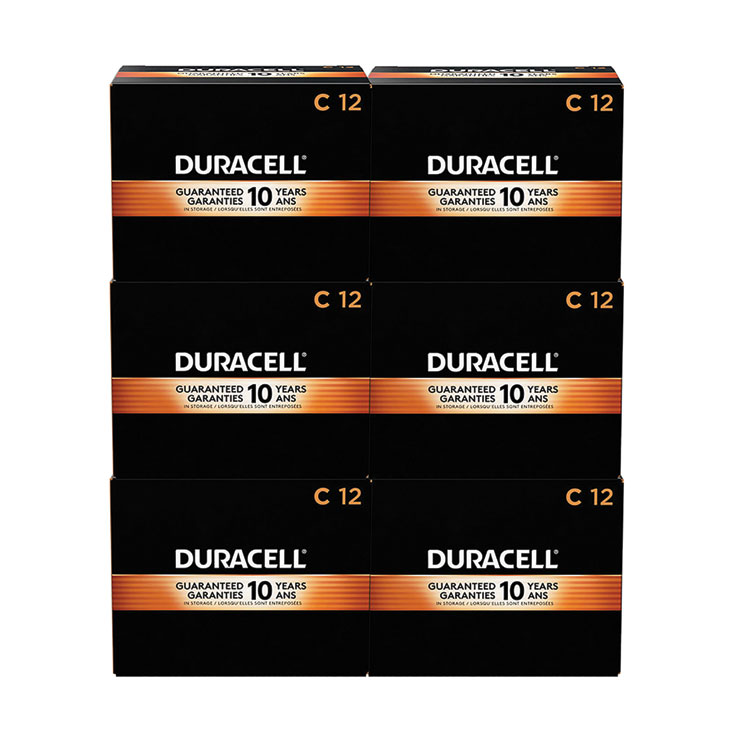 Duracell CopperTop Alkaline C Batteries, 72/Carton (DURMN1400)