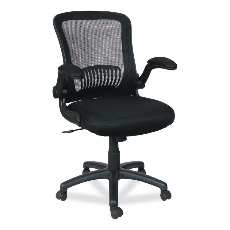 Alera Alera EB-E Series Swivel/Tilt Mid-Back Mesh Chair, Supports Up to 275 lb, 18.11" to 22.04" Seat Height, Black (ALEEBE4217)