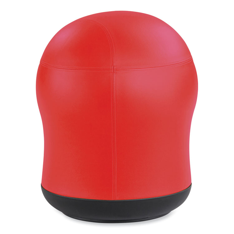 Safco Zenergy Swivel Ball Chair, Backless, Supports Up to 250 lb, Red Vinyl (SAF4760RV)