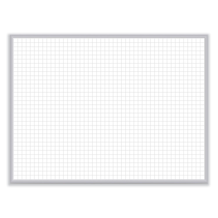 Ghent Non-Magnetic Whiteboard with Aluminum Frame, 24" x 17.81", White Surface, Satin Aluminum Frame (GHEM2181)