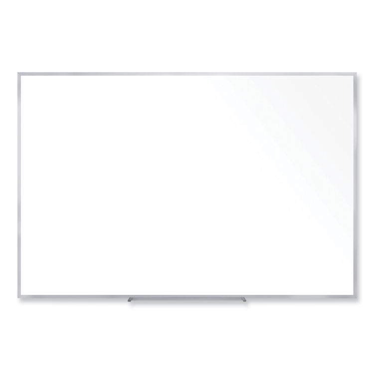 Ghent Non-Magnetic Whiteboard with Aluminum Frame, 72.63" x 48.47", White Surface, Satin Aluminum Frame (GHEM2464)