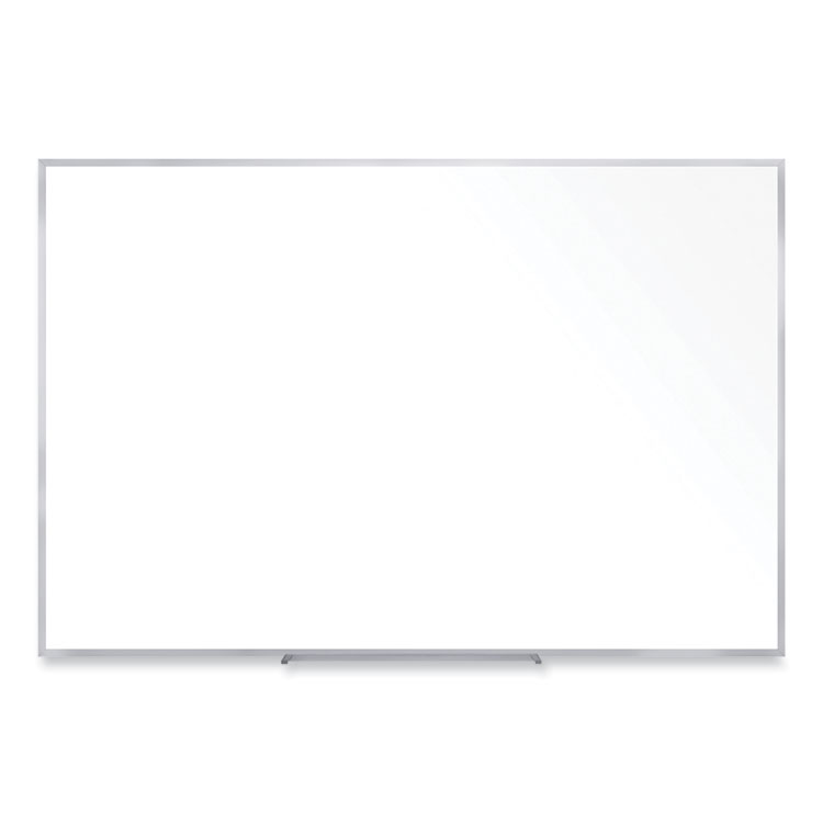 Ghent Non-Magnetic Whiteboard with Aluminum Frame, 60.63" x 36.44", White Surface, Satin Aluminum Frame (GHEM2354)