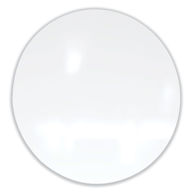 Ghent Coda Low Profile Circular Non-Magnetic Glassboard, 36" x 36", White Surface (GHECDAGN36WH)