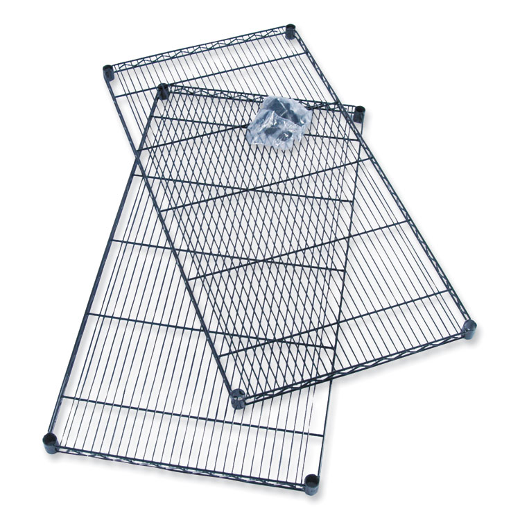 Safco Industrial Extra Shelf Pack, 36w x 18d x 1.5h Steel. Black, 2/Pack (SAF5287BL)