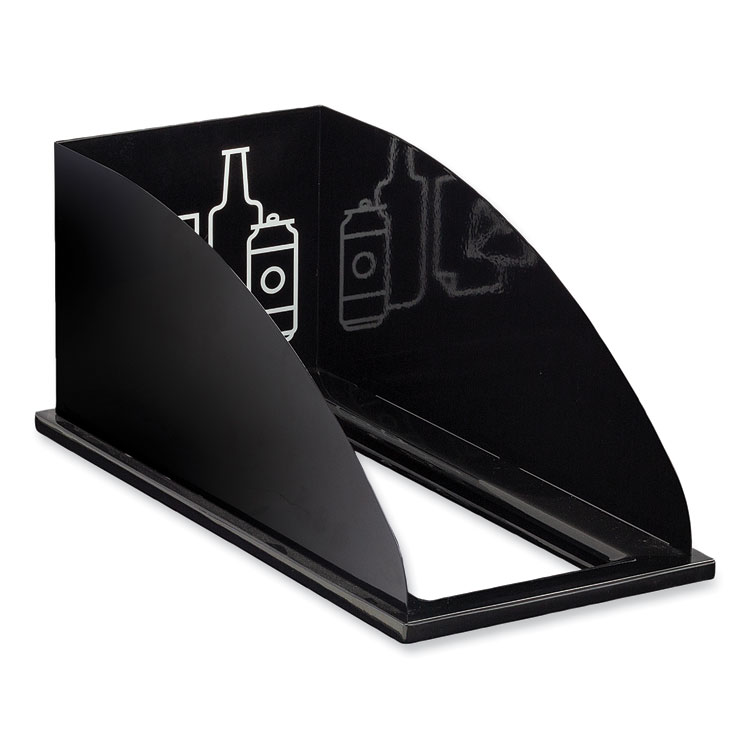 Safco Mixx Recycling Center Lid, Topper Style, 9.87w x 19.87d x 0.62h, Black (SAF9449BL)